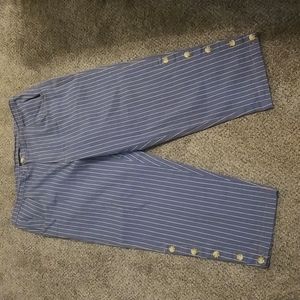 Denim&Co stretch twill crop pants